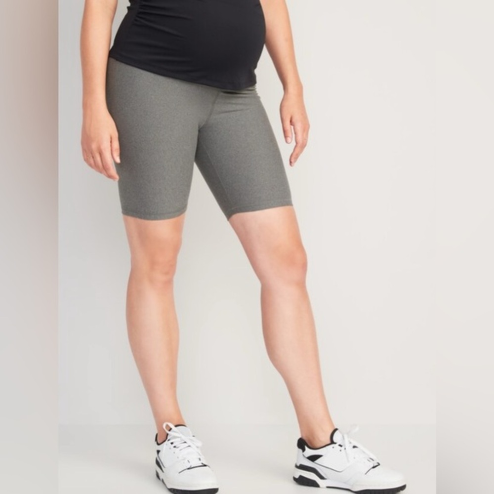 NEW…PowerSoft Maternity High-Waist Stretch Bike Shorts